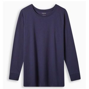 EVERYDAY SIGNATURE JERSEY CREW NECK LONG SLEEVE TEE
